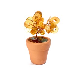 Денежное дерево из Янтаря и полистоуна