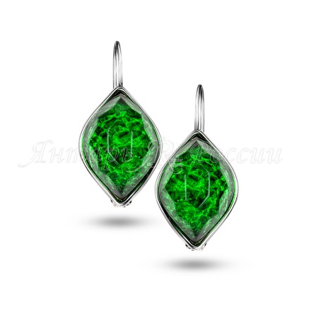 Серьги &quot;Роса&quot; из Бернита Посеребрение купить