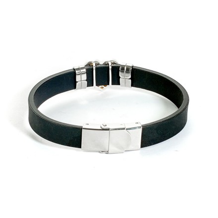 Браслет &quot;Сердечко&quot; из Янтаря на каучуковом ремешке купить