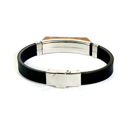 Браслет &quot;Символика&quot; из Янтаря на каучуковом ремешке купить