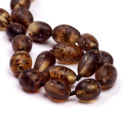 Бусы &quot;Слива&quot; из Янтаря