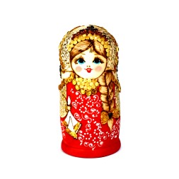 Матрешка набор 7 шт. Янтарь/Дерево