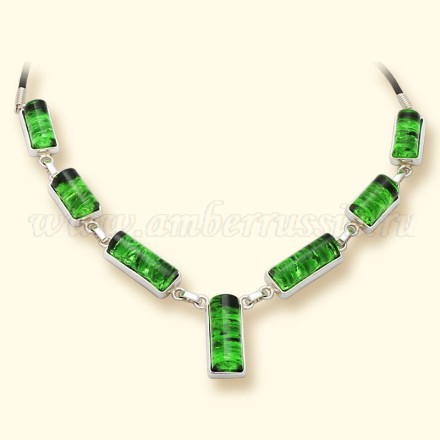 Колье &quot;Геометрия&quot; из Бернита Посеребрение купить