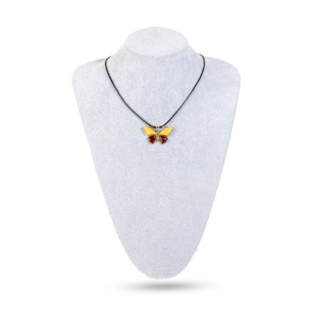 Кулон &quot;Бабочка&quot; из Янтаря и латуни купить