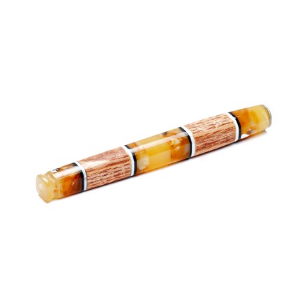 Мундштук под тонкую сигарету, Янтарь/Дерево купить