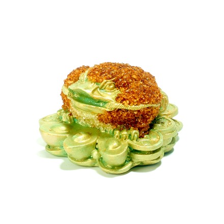 Фигурка &quot;Жаба&quot; малая зеленая Янтарь/керамика купить