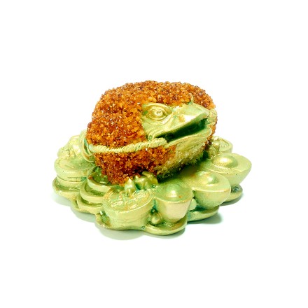 Фигурка &quot;Жаба&quot; малая зеленая Янтарь/керамика купить