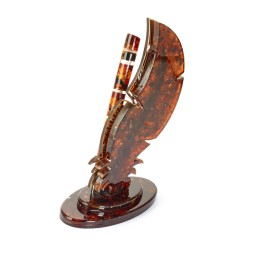 Письменный набор &quot;Перо&quot; из Янтаря