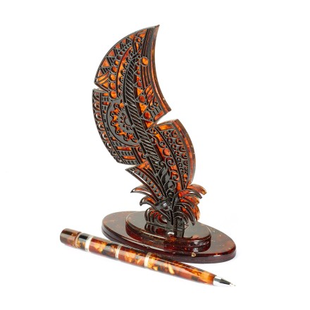 Письменный набор &quot;Перо&quot; из Янтаря купить