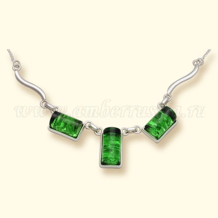 Колье &quot;Геометрия&quot; из Бернита Посеребрение купить