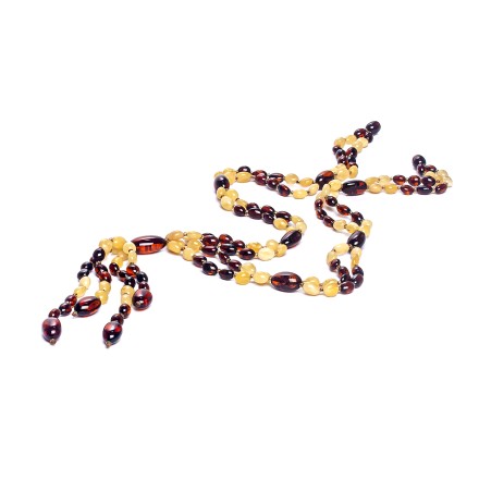 Бусы с кулоном &quot;Сливка&quot; из Янтаря купить