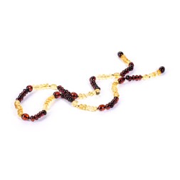 Бусы &quot;Галька/Сливка&quot; из Янтаря