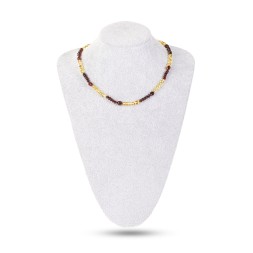 Бусы &quot;Галька/Сливка&quot; из Янтаря