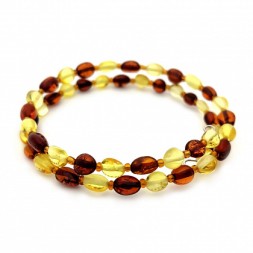 Браслет &quot;Сливка&quot; из Янтаря на струне