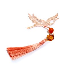 Закладка для книги с янтарем &quot;Аист&quot;