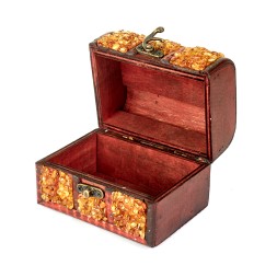 Сундук средний, Дерево/Янтарь