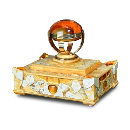 Настольная печать &quot;Янтарный оттиск&quot; из Янтаря и латуни купить