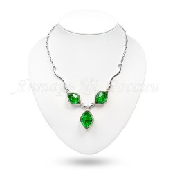 Колье &quot;Роса&quot; из Бернита Посеребрение