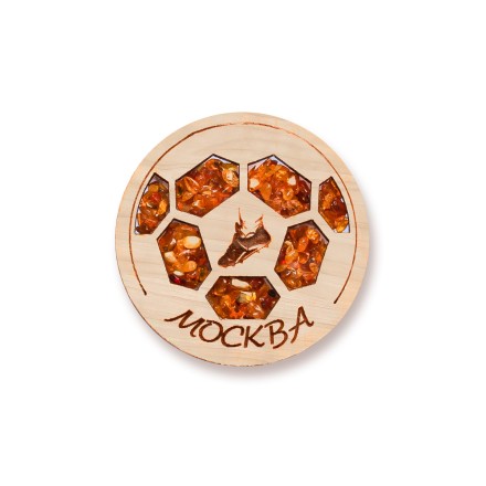 Магнит &quot;Бутсы&quot; Дерево/Янтарь купить
