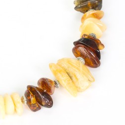 Колье на струне &quot;Алтай&quot; из Янтаря (ассорт.)
