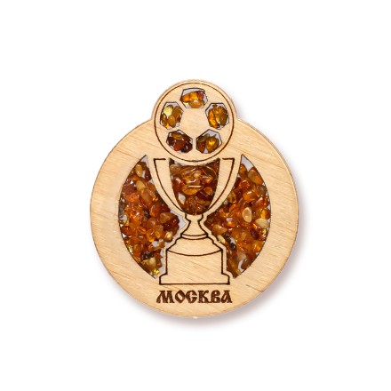 Магнит &quot;Кубок чемпионата&quot; Дерево/Янтарь купить