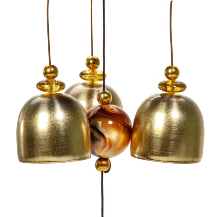 Колокольчики фэн-шуй &quot;Слоны&quot; металл/янтарь купить