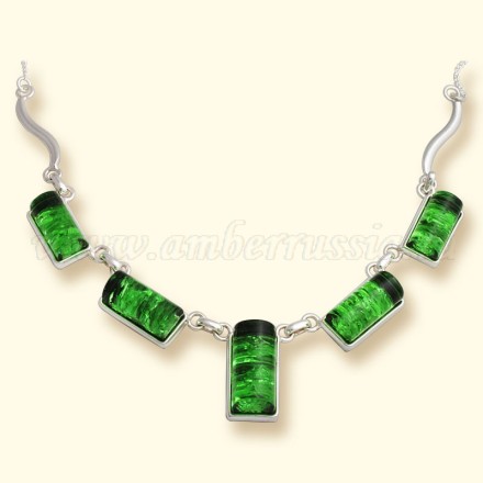 Колье &quot;Геометрия&quot; из Бернита Посеребрение купить