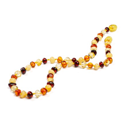 Бусы детские &quot;Мятый шар&quot; из Янтаря купить