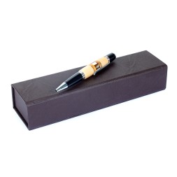 Ручка Премиум&quot;Невада 3&quot; Янтарь/рог, хром/черный глянец