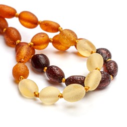 Бусы детские &quot;Сливка&quot; из Янтаря с градиентом
