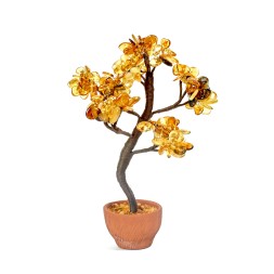 Бонсай дерево из Янтаря и керамики