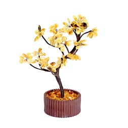 Бонсай дерево из Янтаря и керамики