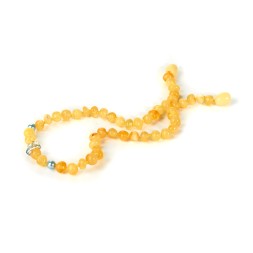 Бусы детские &quot;Бабочка&quot; из Янтаря и перламутра