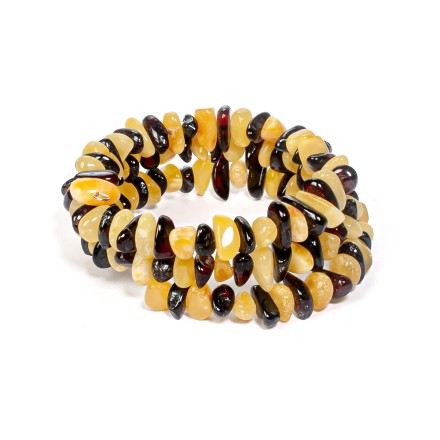 Браслет &quot;Галька&quot; из Янтаря на струне купить