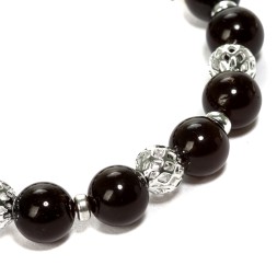 Браслет &quot;Шар&quot; из Янтаря и юв.сплава