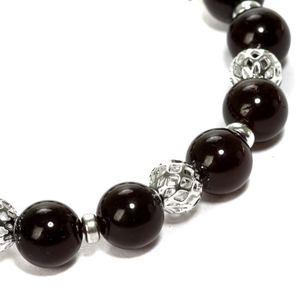 Браслет &quot;Шар&quot; из Янтаря и юв.сплава купить