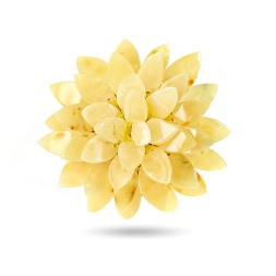 Брошь-кулон &quot;Лотос&quot; из Янтаря