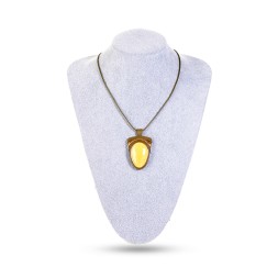 Колье &quot;Дуэт&quot; из Янтаря и нат кожи