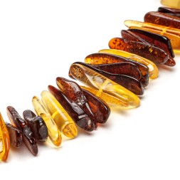 Бусы &quot;Галька&quot; из Янтаря