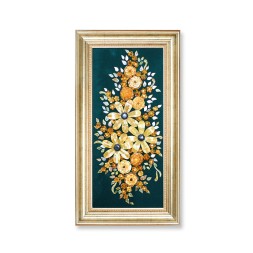 Панно &quot;Цветы&quot; из Янтаря