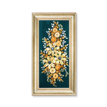 Панно &quot;Цветы&quot; из Янтаря купить