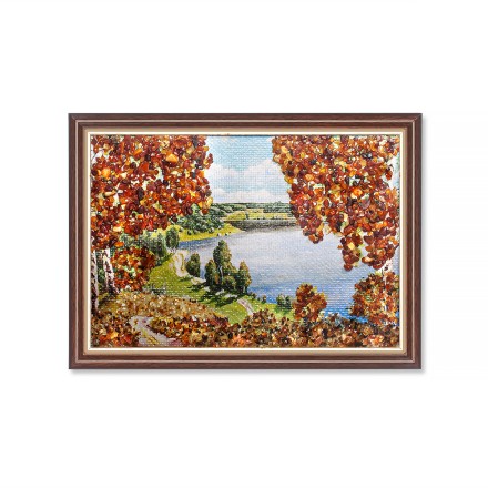 Картина &quot;Летний пейзаж&quot; с Янтарем купить